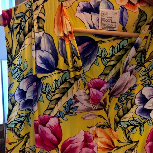 Flower Print Slip On with DrawString - Picture 5 of 6